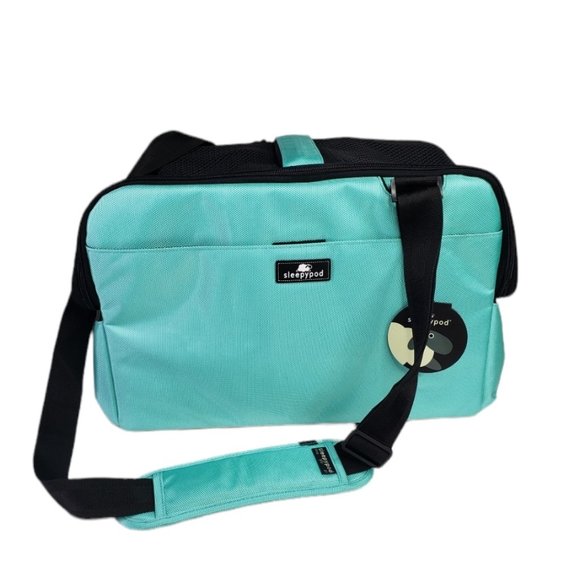 NEW SleepyPod Atom Pet Carrier Robin Egg Blue Aqua Dog Cat Car Travel NWT